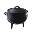 Afrique du Sud Camping Cuisson Peinture noire Mini Pot en fonte Potejie Pot